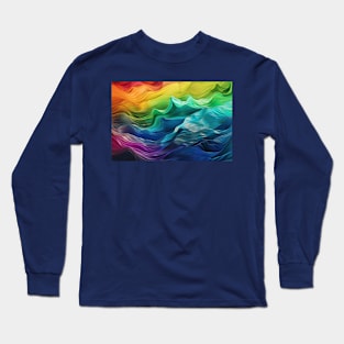 Rainbow Waves Long Sleeve T-Shirt